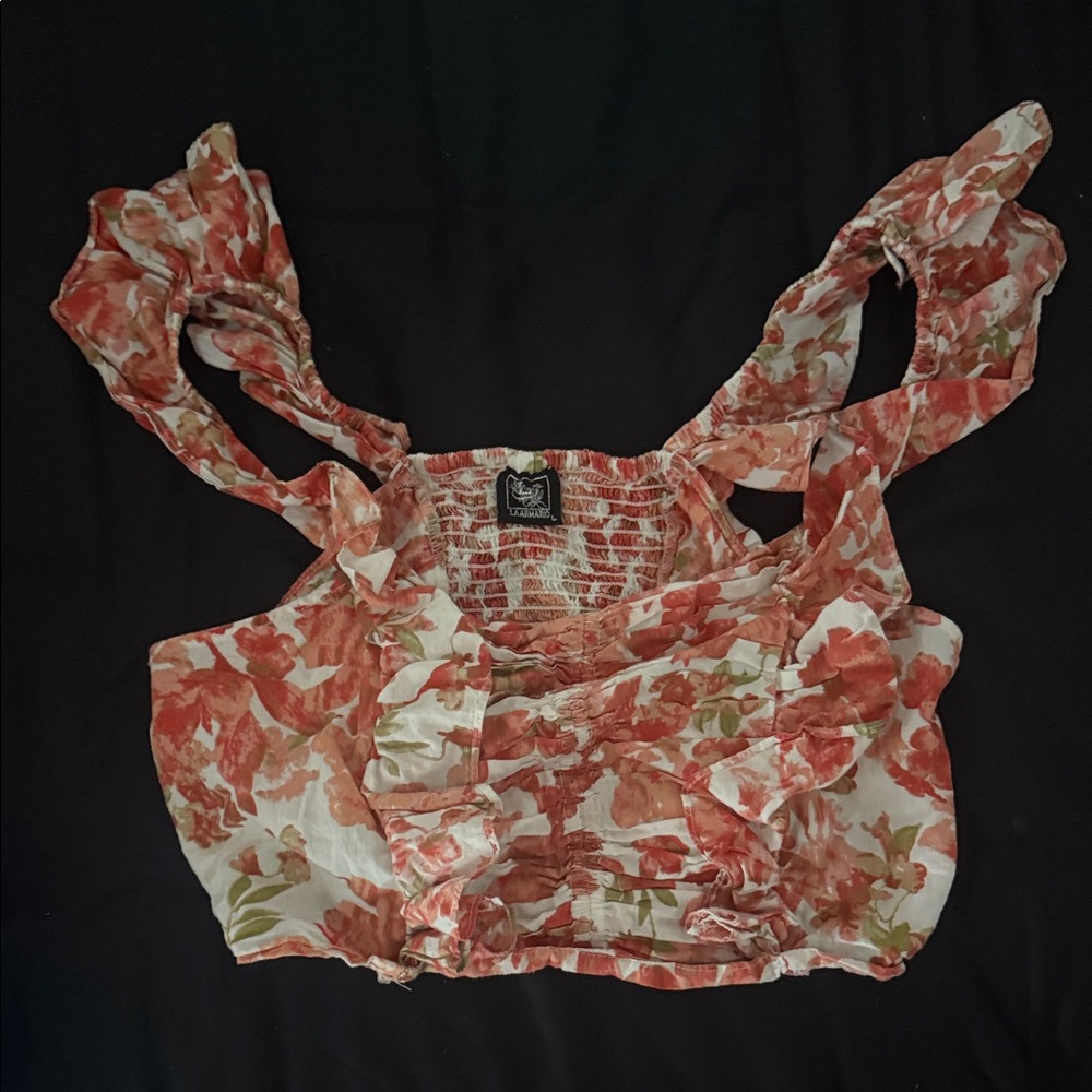 Floral Ruffle Women's Top